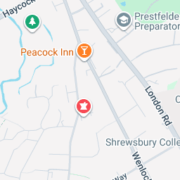 Map showing Shropshire, United Kingdom