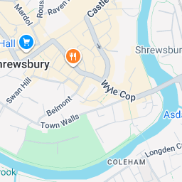 Map showing Shropshire, United Kingdom