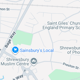 Map showing Shropshire, United Kingdom